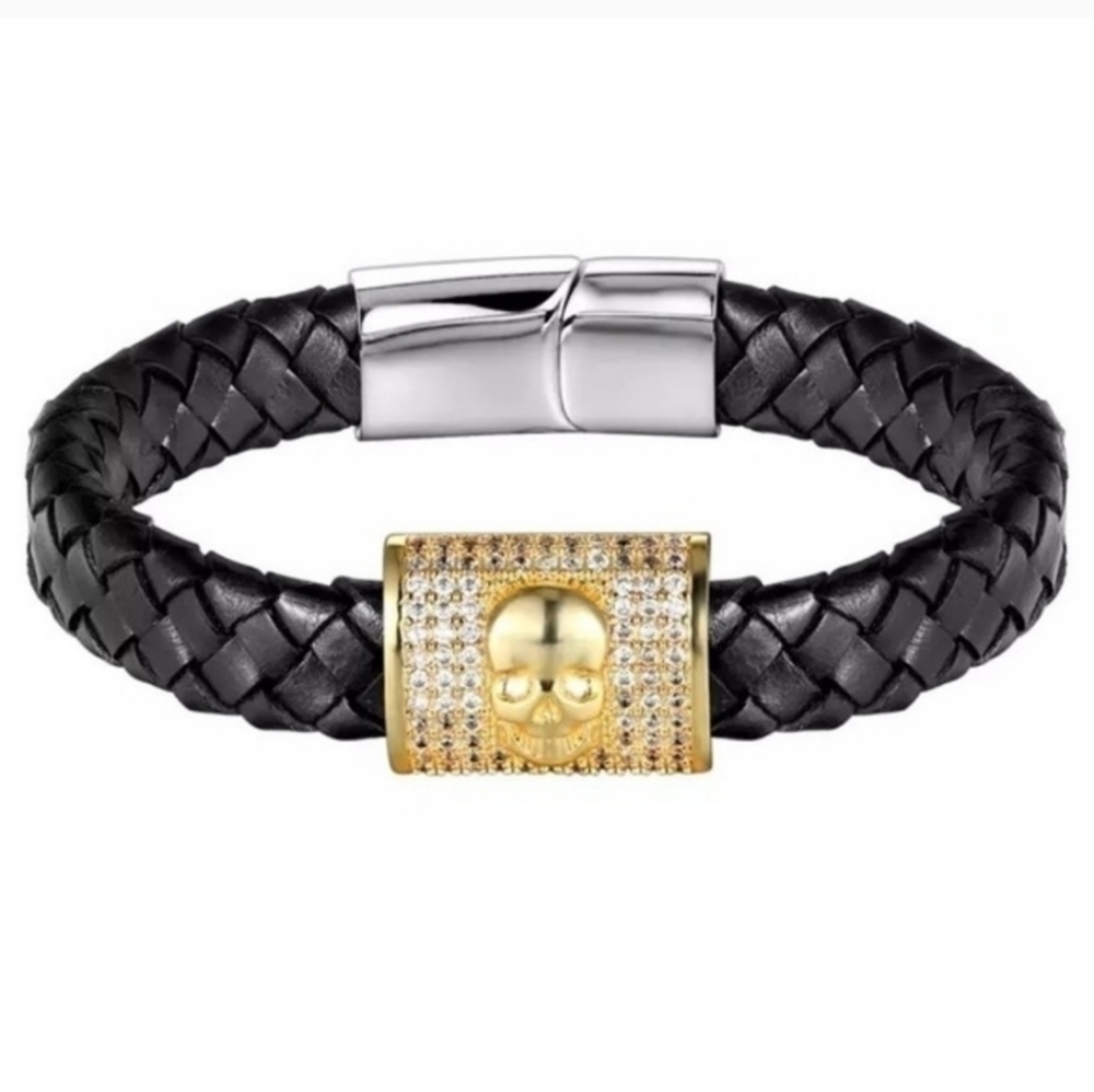 Skull Leather Bracelet​